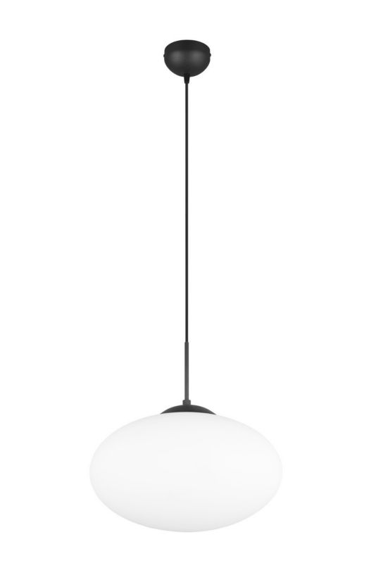Lampa wisząca Trio Fomento 6224 czarno-biała nad stół 1xE27 x 1 szt.