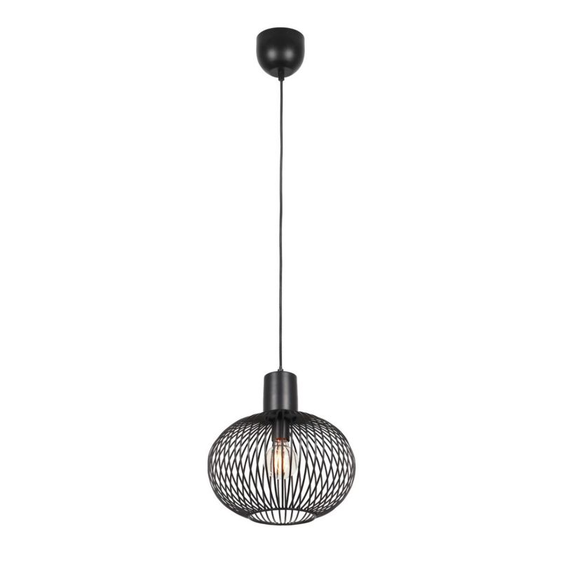 Lampa wisząca Trio Gila 7535 czarna nad stół 1xE27 x 1 szt.