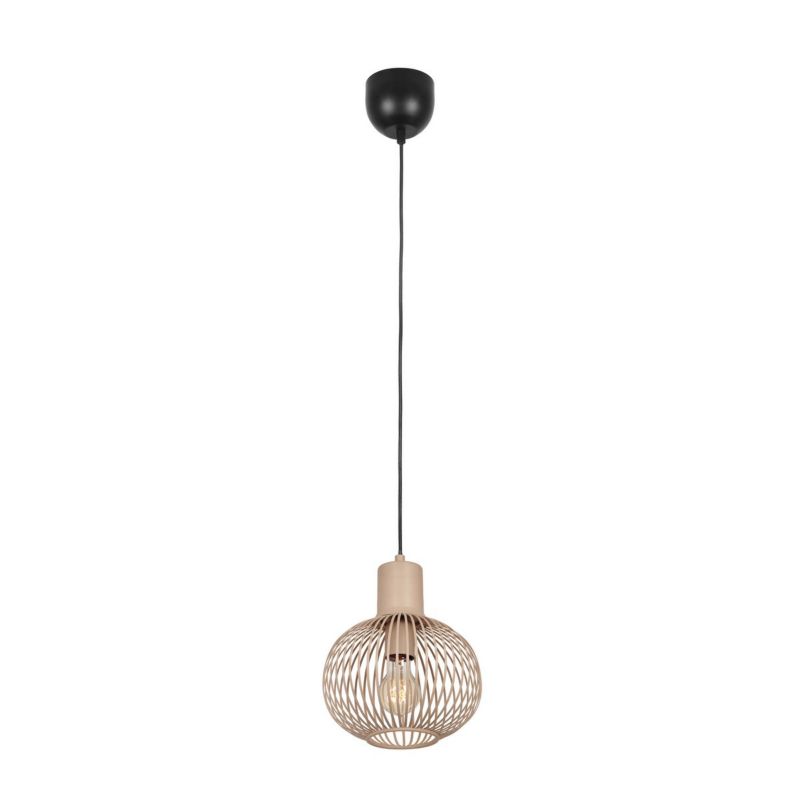 Lampa wisząca Trio Gila 7566 piaskowo-czarna nad stół 1xE27 x 1 szt.