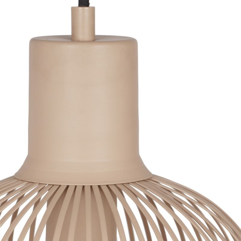 Lampa wisząca Trio Gila 7566 piaskowo-czarna nad stół 1xE27 x 1 szt.