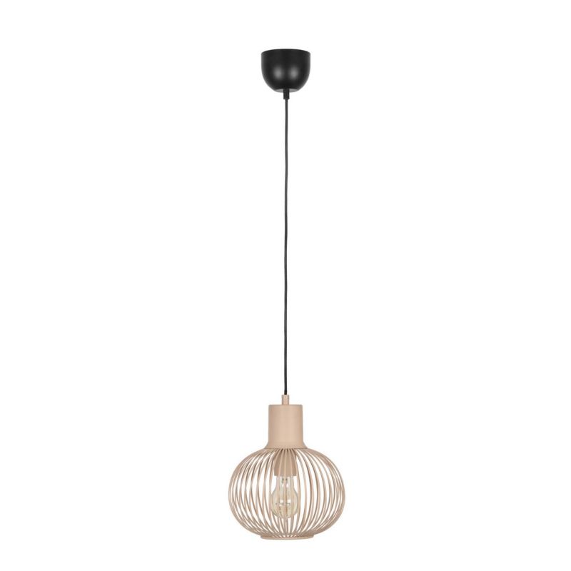 Lampa wisząca Trio Gila 7566 piaskowo-czarna nad stół 1xE27 x 1 szt.