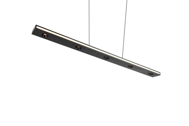 Lampa wisząca Trio GRAHAM czarna LED 31.5W 2300/3000/4000K 3360lm IP20 - 1 szt.