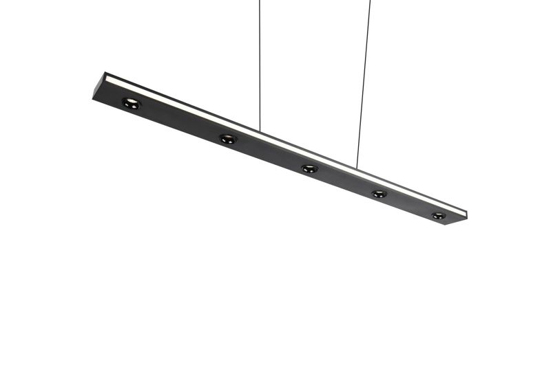 Lampa wisząca Trio GRAHAM czarna LED 31.5W 2300/3000/4000K 3360lm IP20 - 1 szt.