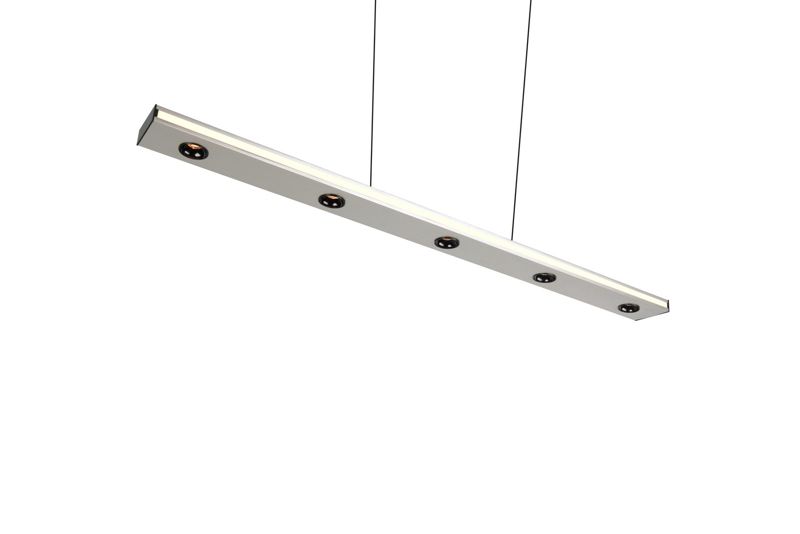 Lampa wisząca Trio GRAHAM srebrno-czarna LED 31.5W 2300/3000/4000K 3360lm IP20 - 1 szt.