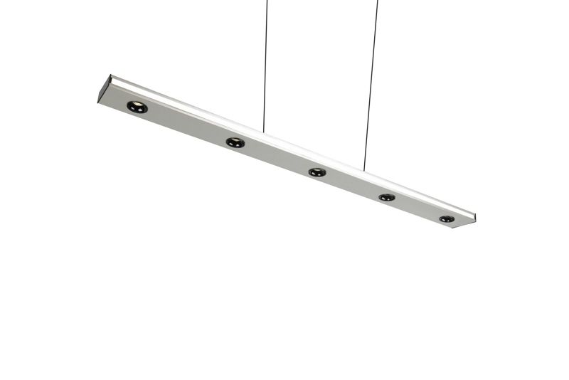 Lampa wisząca Trio GRAHAM srebrno-czarna LED 31.5W 2300/3000/4000K 3360lm IP20 - 1 szt.