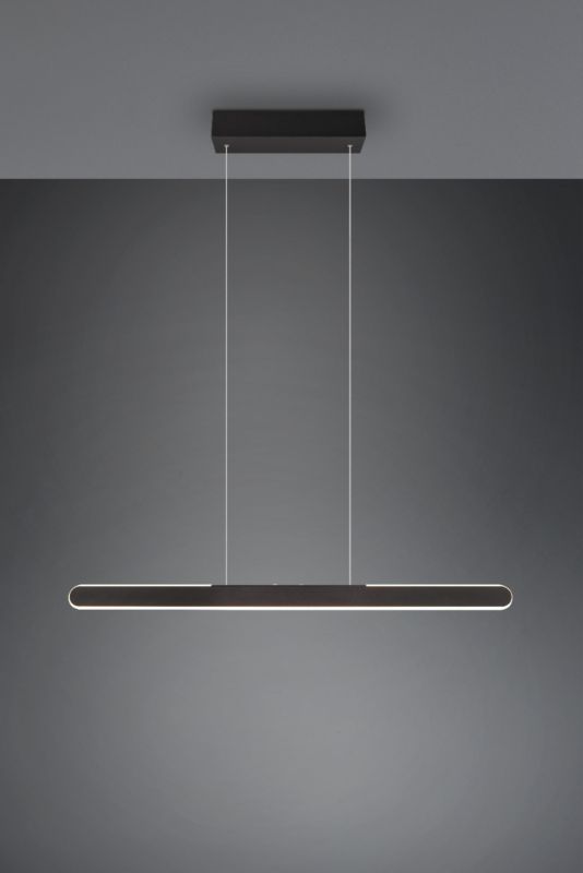 Lampa wisząca Trio HELIOS czarna LED 28W 2700-6500K 3300lm IP20 wym:150x100x8,5cm - 1 szt.