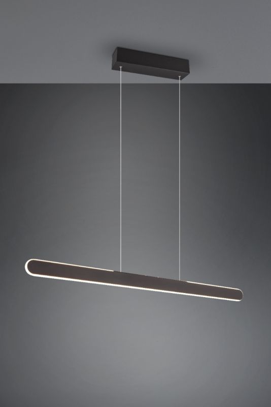 Lampa wisząca Trio HELIOS czarna LED 28W 2700-6500K 3300lm IP20 wym:150x100x8,5cm - 1 szt.