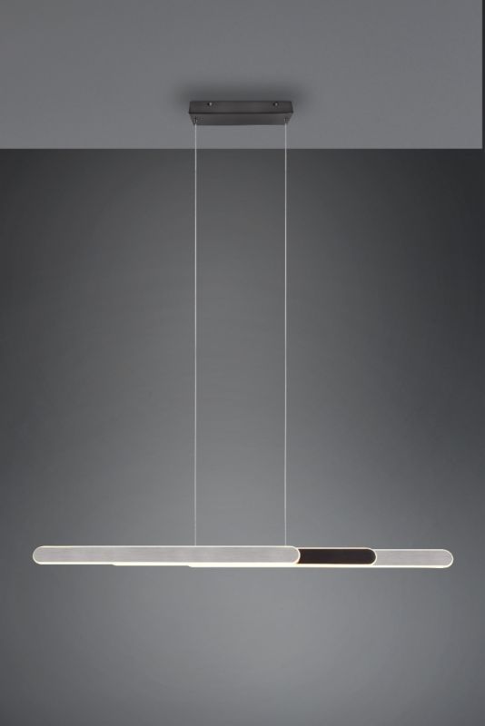 Lampa wisząca Trio HELIOS odcienie srebra LED 48W 2700-6500K 5800lm IP20 wym:150x130x6cm - 1 szt.