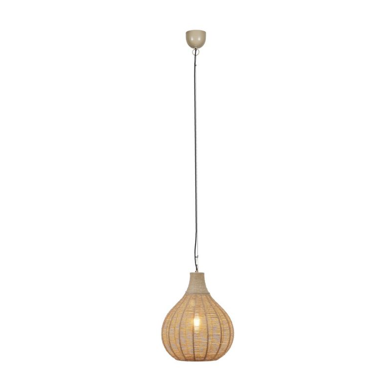 Lampa wisząca Trio JANNE beżowo-czarna 1xE27x10W IP20 wym:177x34x34cm - 1 szt.