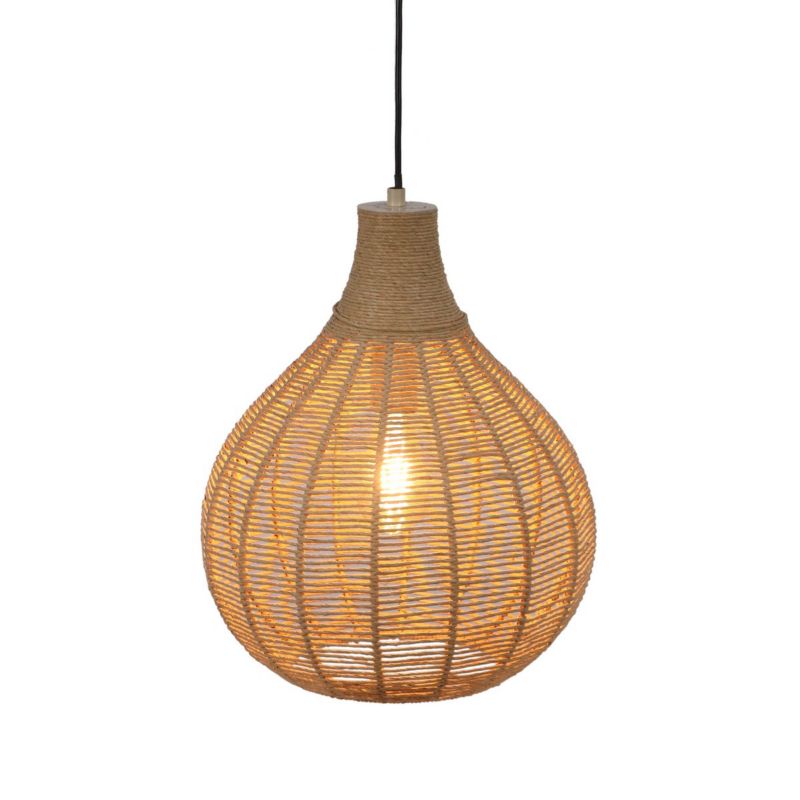 Lampa wisząca Trio JANNE beżowo-czarna 1xE27x10W IP20 wym:177x34x34cm - 1 szt.