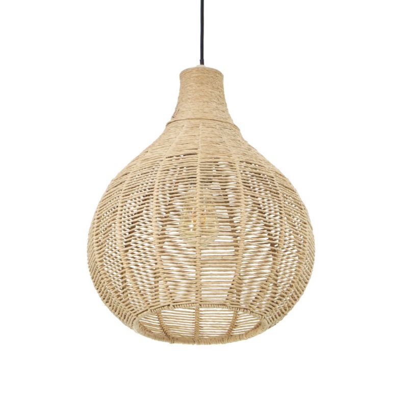 Lampa wisząca Trio JANNE beżowo-czarna 1xE27x10W IP20 wym:177x34x34cm - 1 szt.