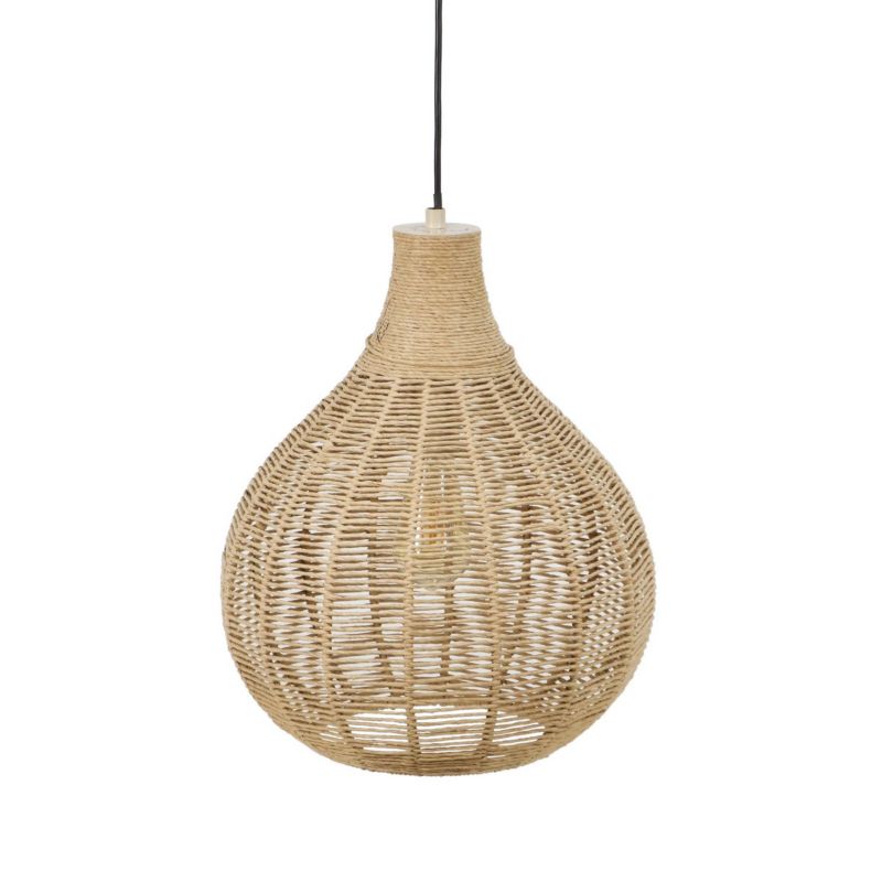 Lampa wisząca Trio JANNE beżowo-czarna 1xE27x10W IP20 wym:177x34x34cm - 1 szt.