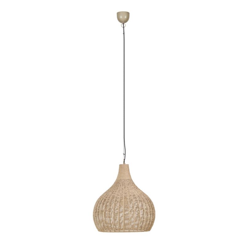 Lampa wisząca Trio JANNE beżowo-czarna 1xE27x10W IP20 wym:183x54x54cm - 1 szt.