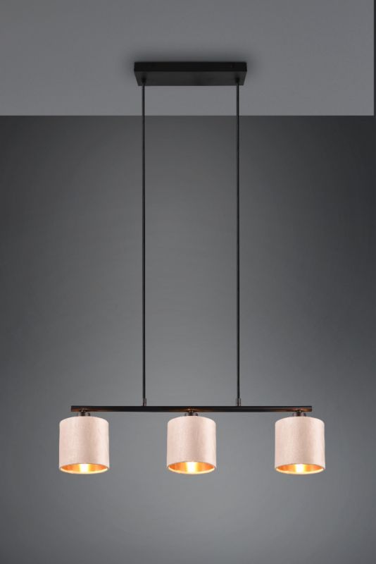 Lampa wisząca Trio JULIETA kremowo-złota 3xE14x40W IP20 wym:150x66x12cm - 1 szt.