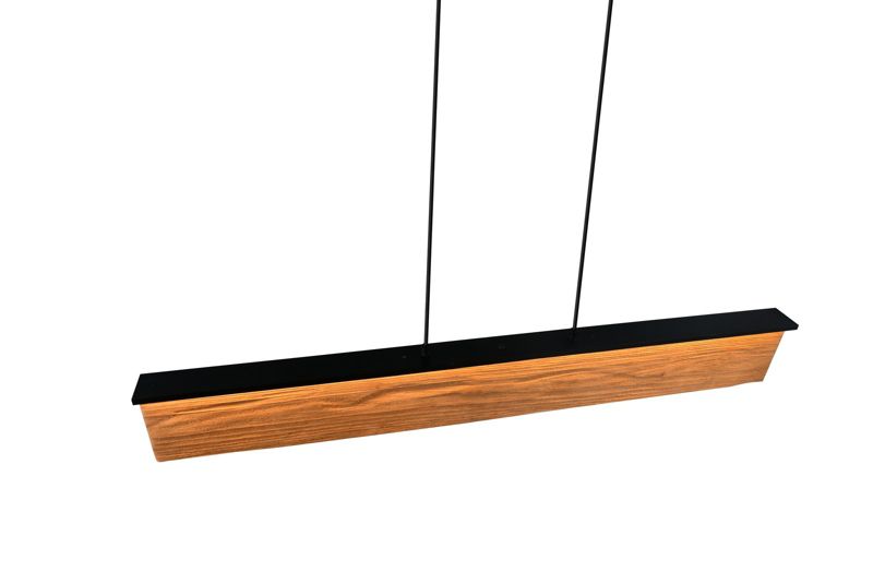 Lampa wisząca Trio KALEA jasne drewno-czarna LED 39W 3000K 4800lm IP20 - 1 szt.