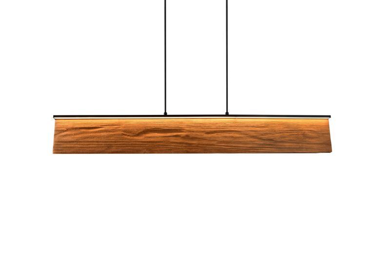 Lampa wisząca Trio KALEA jasne drewno-czarna LED 39W 3000K 4800lm IP20 - 1 szt.