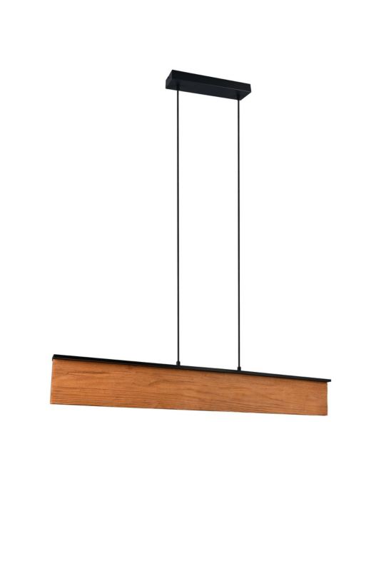 Lampa wisząca Trio KALEA jasne drewno-czarna LED 39W 3000K 4800lm IP20 - 1 szt.