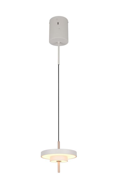 Lampa wisząca Trio KEATON szara LED 10W 2300/3000/4000K 1200lm IP20  - 1 szt.