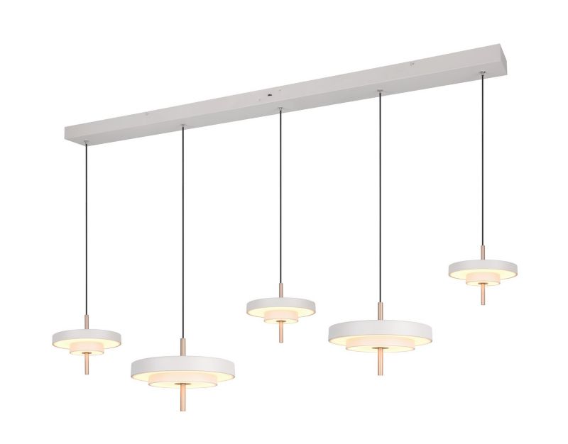 Lampa wisząca Trio KEATON szara LED 50W 2300/3000/4000K 5900lm IP20 - 1 szt.