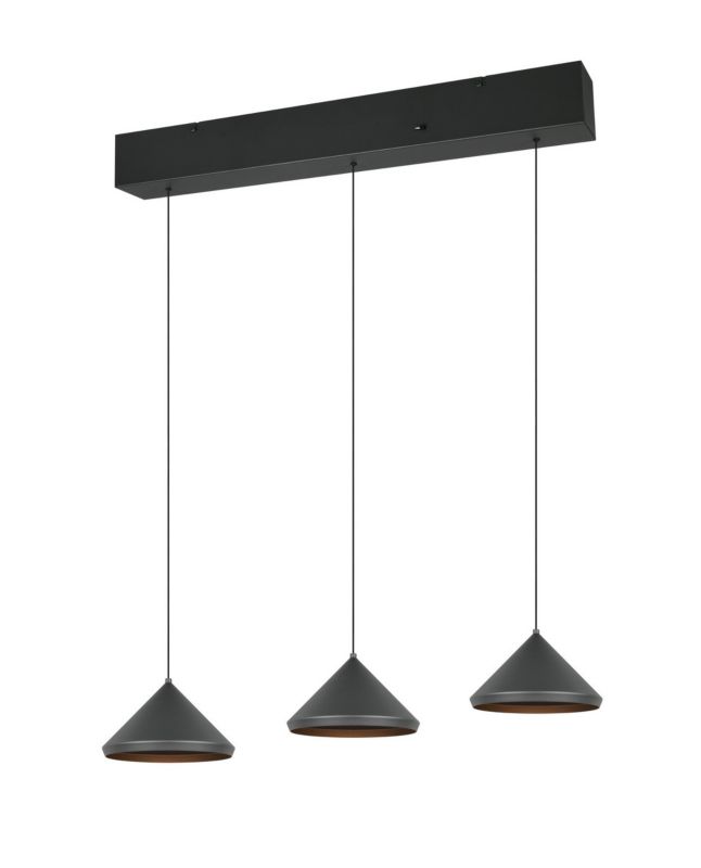 Lampa wisząca Trio LAGUNA czarna LED 5W 2300/3000/4000K 500 lm IP20 - 1 szt.