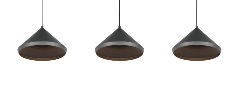 Lampa wisząca Trio LAGUNA czarna LED 5W 2300/3000/4000K 500 lm IP20 - 1 szt.