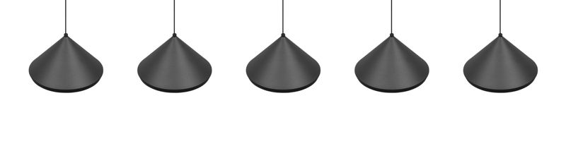 Lampa wisząca Trio LAGUNA czarna LED 5W 2300/3000/4000K 500lm IP20 - 1 szt.