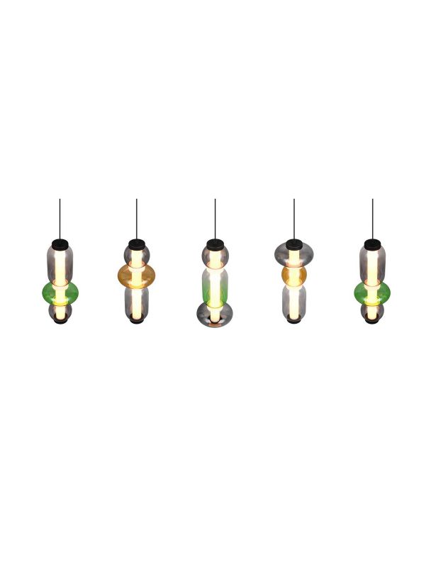 Lampa wisząca Trio MINERVA czarna LED 8W 4000K 4000lm IP20  - 1 szt.