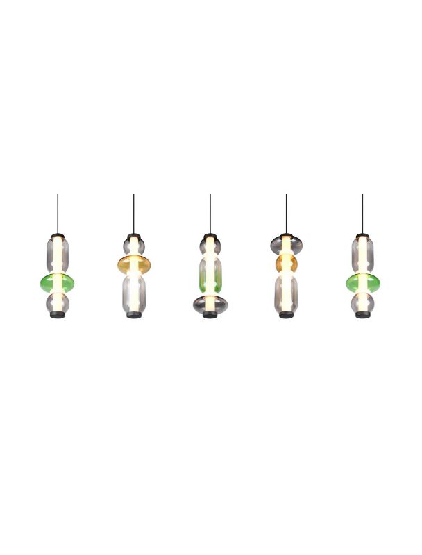 Lampa wisząca Trio MINERVA czarna LED 8W 4000K 4000lm IP20  - 1 szt.