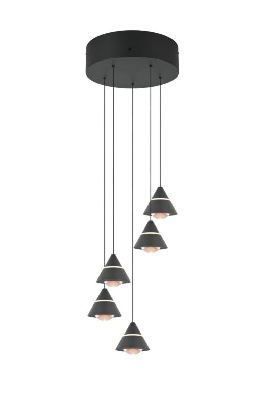 Lampa wisząca Trio ROMEO czarna LED 35W 2300/3000/4000K 3500lm IP20 - 1 szt.