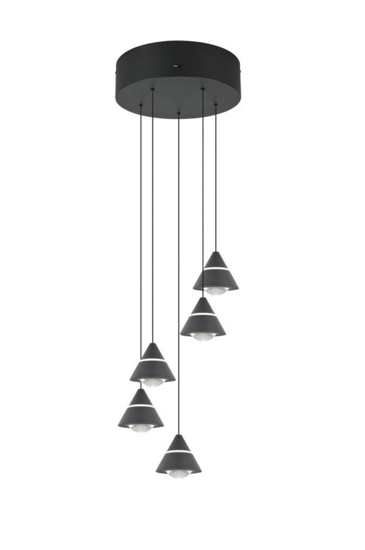 Lampa wisząca Trio ROMEO czarna LED 35W 2300/3000/4000K 3500lm IP20 - 1 szt.