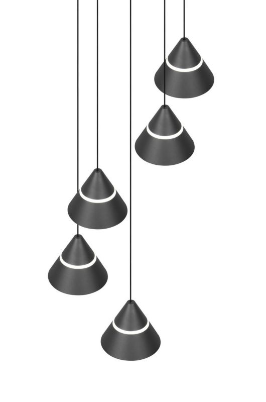 Lampa wisząca Trio ROMEO czarna LED 35W 2300/3000/4000K 3500lm IP20 - 1 szt.
