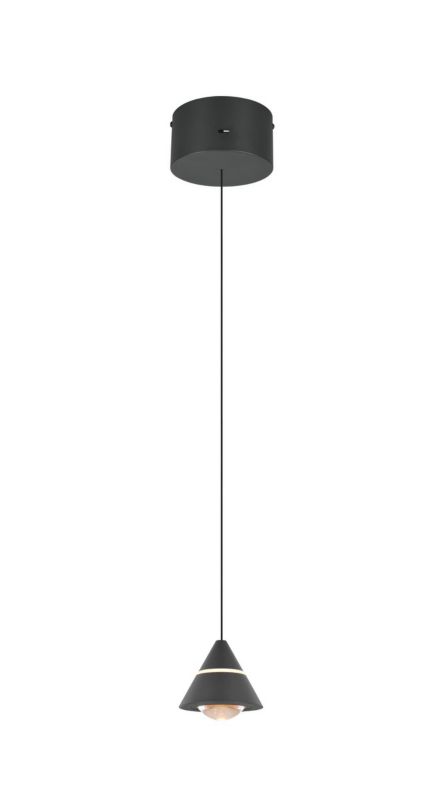 Lampa wisząca Trio ROMEO czarna LED 7W 2300/3000/4000K 700lm IP20  - 1 szt.