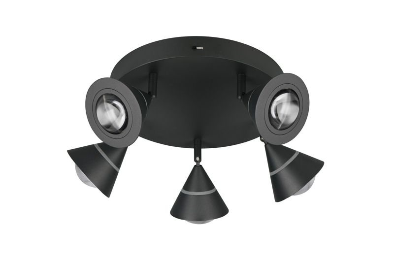 Lampa wisząca Trio ROMEO czarna LED 7W 2300/3000/4000K 700lm IP20 - 1 szt.