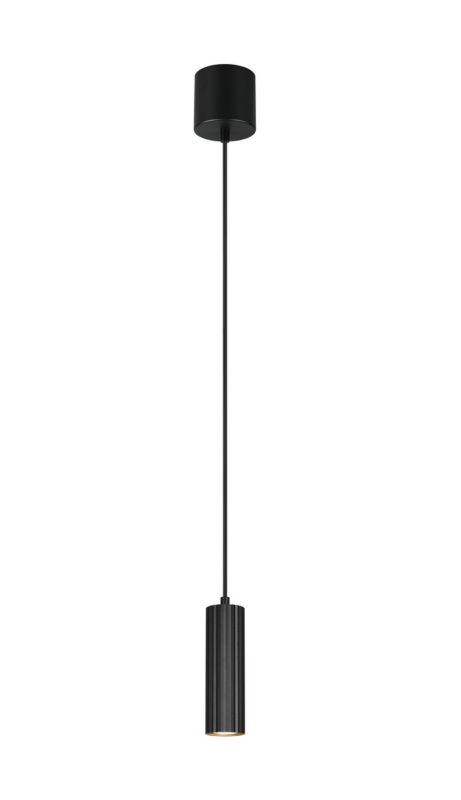 Lampa wisząca Trio SOKA czarna 1xGU10x10W IP20 wym:150x9x9cm - 1 szt.