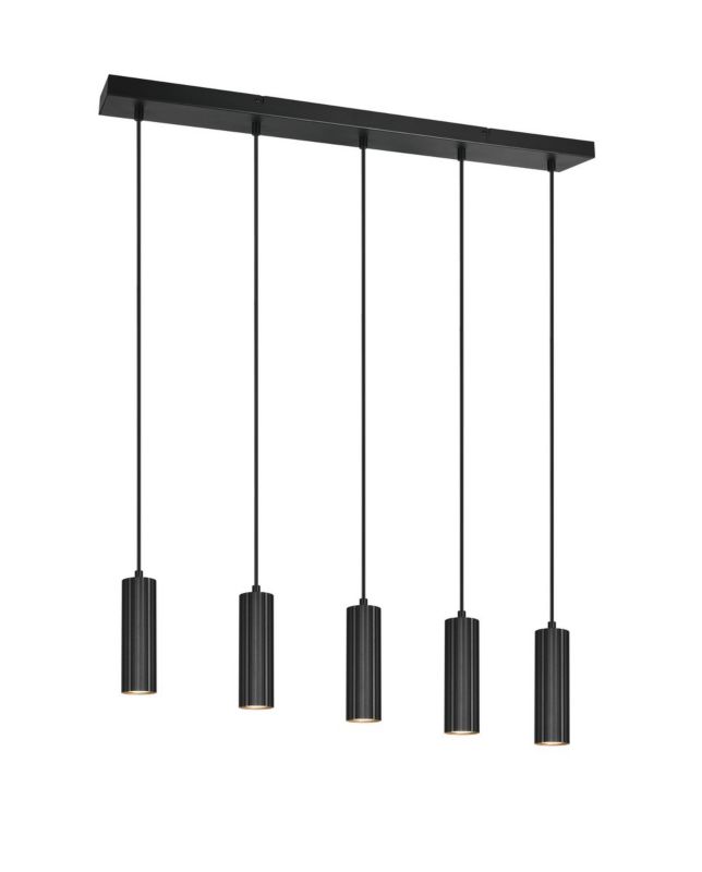 Lampa wisząca Trio SOKA czarna 5xGU10x10W IP20 wym:150x85x9cm - 1 szt.