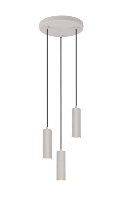 Lampa wisząca Trio SOKA szara 3xGU10x10W IP20 wym:150x28x28cm - 1 szt.