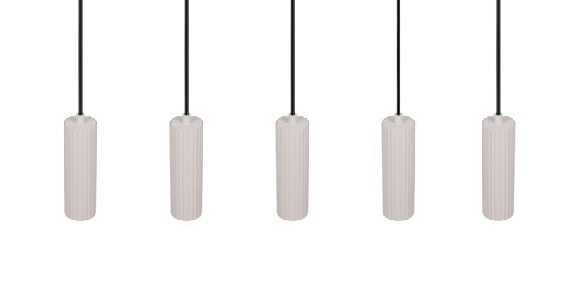Lampa wisząca Trio SOKA szara 5xGU10x10W IP20 wym:150x85x9cm - 1 szt.