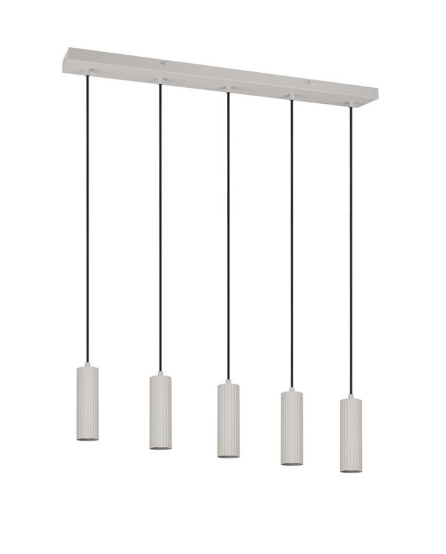 Lampa wisząca Trio SOKA szara 5xGU10x10W IP20 wym:150x85x9cm - 1 szt.