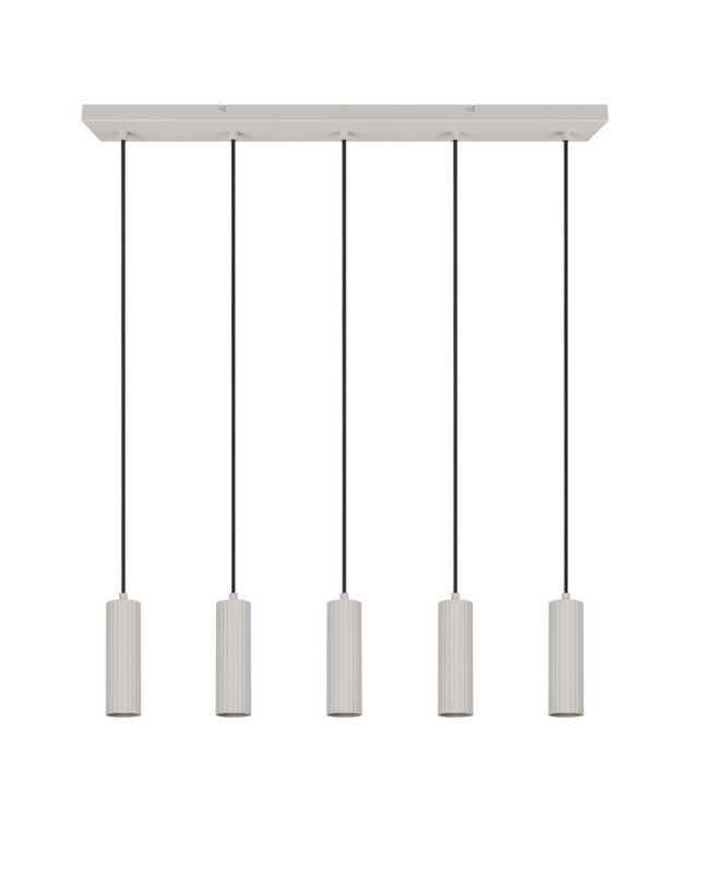 Lampa wisząca Trio SOKA szara 5xGU10x10W IP20 wym:150x85x9cm - 1 szt.