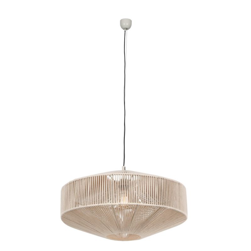 Lampa wisząca Trio Svea 7245 beżowo-kremowa boho 1xE27 x 1 szt.