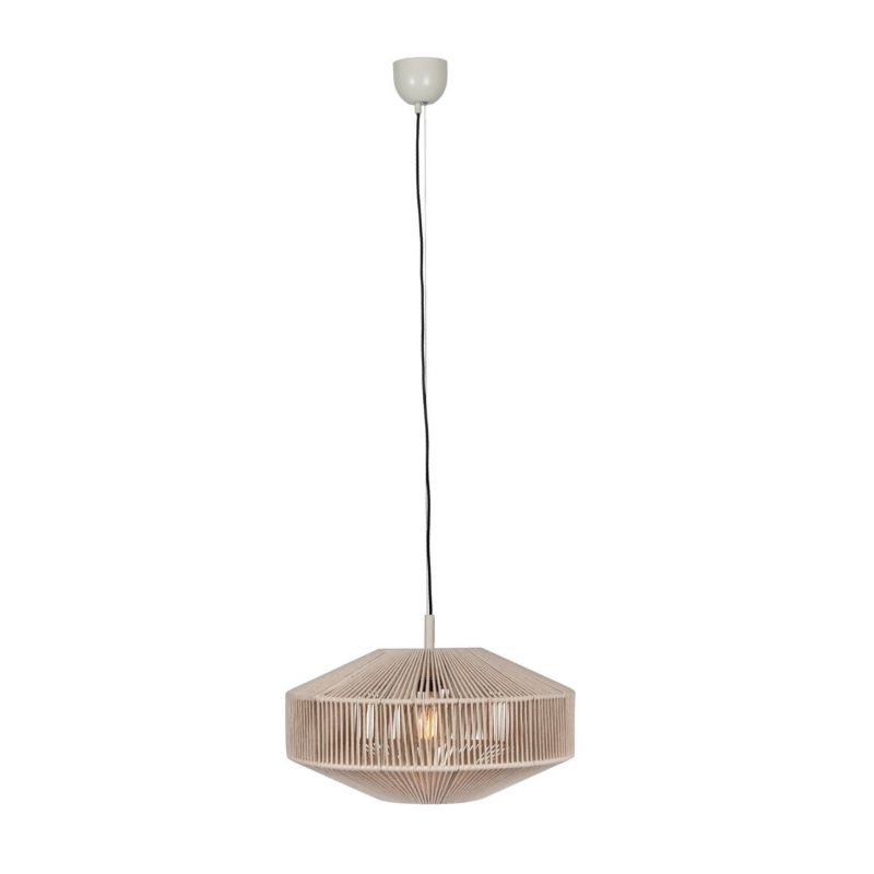 Lampa wisząca Trio Svea 7252 beżowo-kremowa boho 1xE27 x 1 szt.