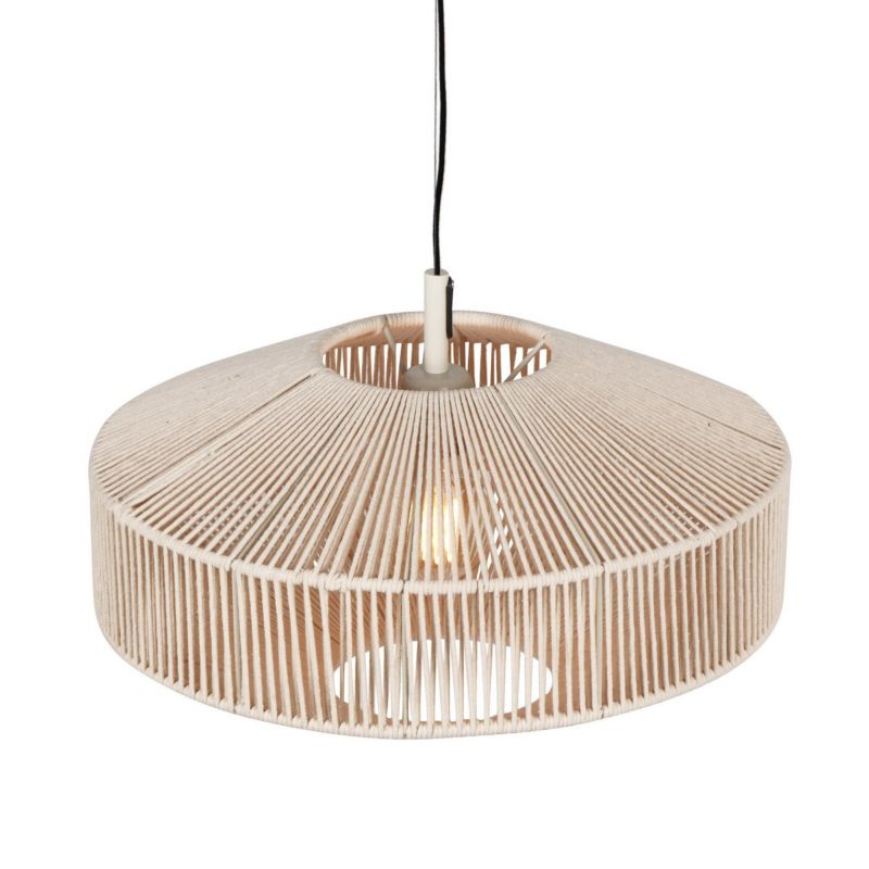 Lampa wisząca Trio Svea 7252 beżowo-kremowa boho 1xE27 x 1 szt.