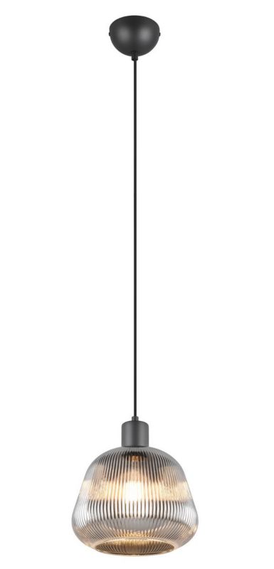 Lampa wisząca Trio Tarifa 5791 czarna retro 1xE27 x 1 szt.