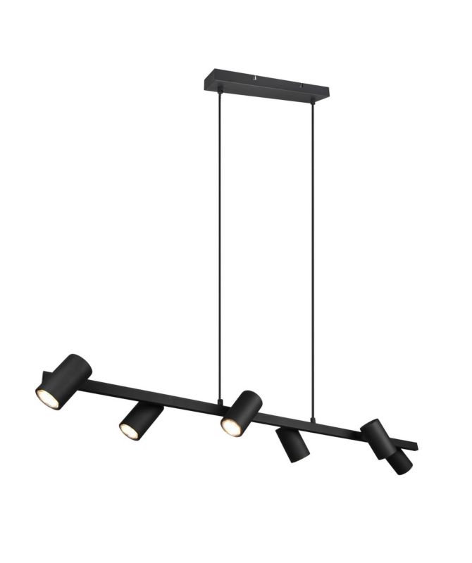 Lampa wisząca Trio VANTOS czarny matowy 6xGU10x35W IP20 wym:150x115x18cm - 1 szt.