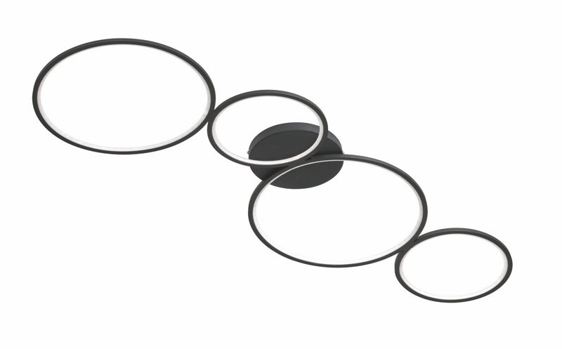 Lampa wisząca Trio VELON czarny matowy LED 37W 3000K 4800lm IP20 - 1 szt.