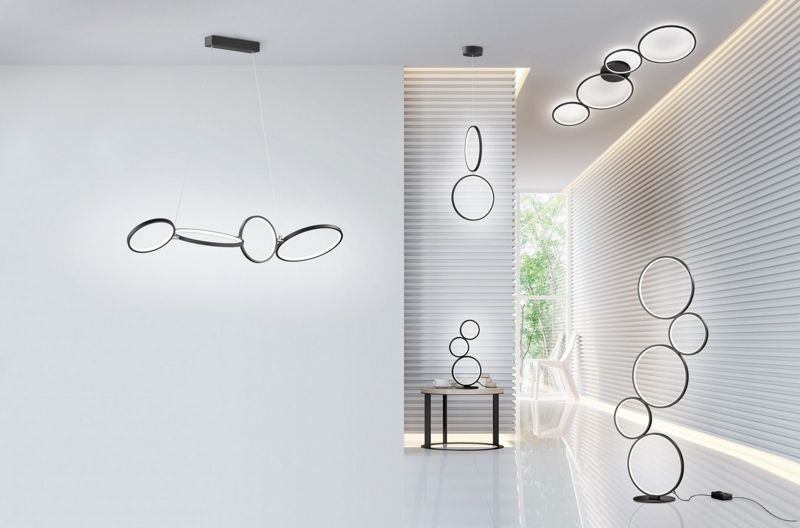 Lampa wisząca Trio VELON czarny matowy LED 37W 3000K 4800lm IP20 - 1 szt.