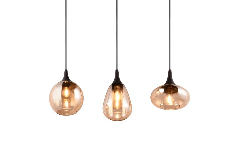 Lampa wisząca Trio VESTARI czarna 3xE14x40W IP20 wym:150x68,8x19,5cm - 1 szt.