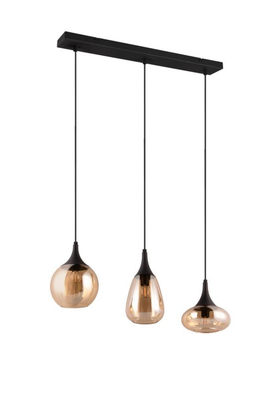 Lampa wisząca Trio VESTARI czarna 3xE14x40W IP20 wym:150x68,8x19,5cm - 1 szt.