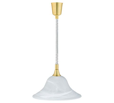 Lampa wisząca Trio Viola złoto-biała wym: 160 x 39 x 39 cm 1xE27 x  1 szt.