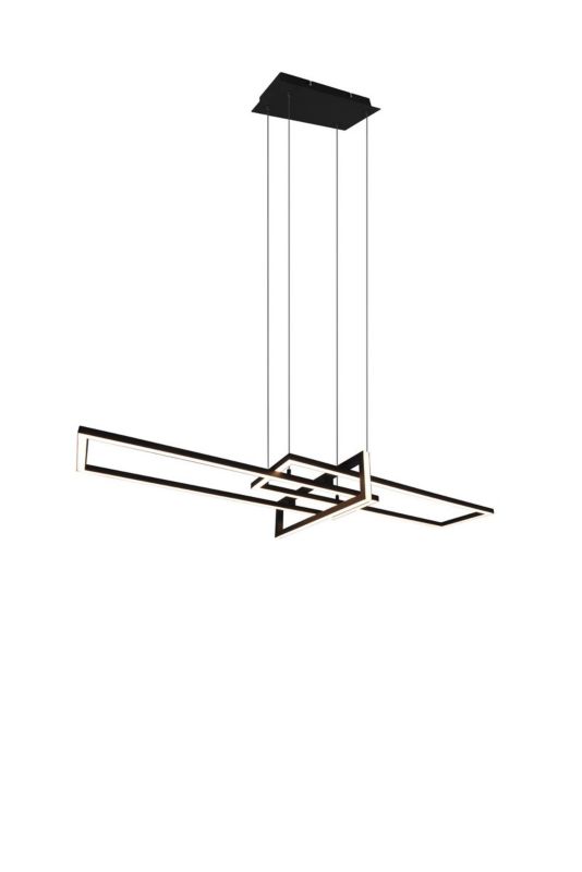 Lampa wisząca Trio ZENITRA czarny matowy LED 34W 3000K 4200lm IP20 - 1 szt.